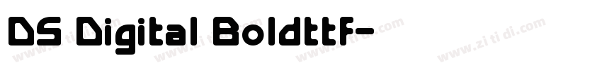DS Digital Boldttf字体转换